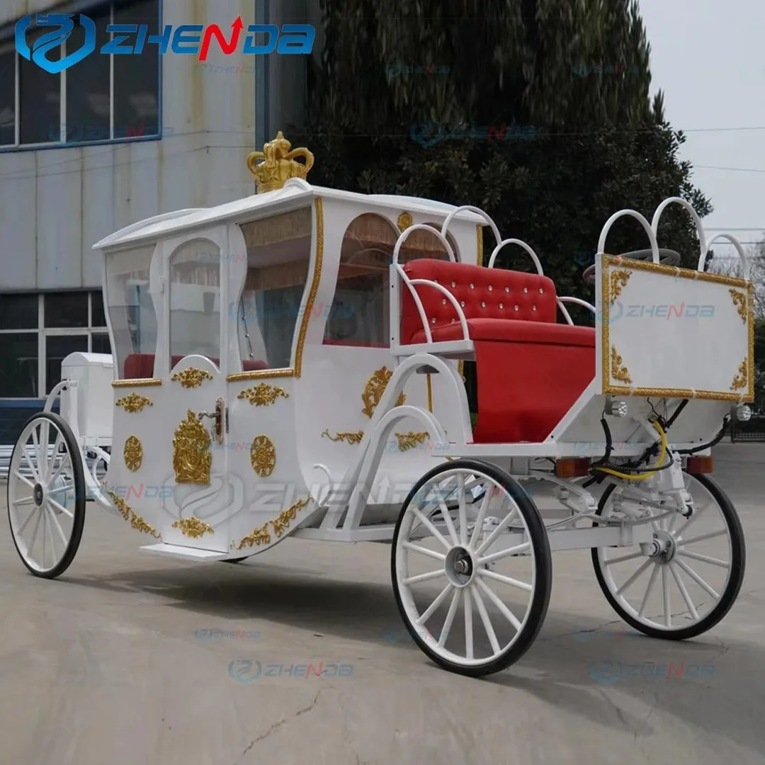 Роскошный Классический белый экскурсионный Королевский автомобиль/индивидуальный уникальный Электрический свадебный автомобиль/Королевский Элегантный классический электрический