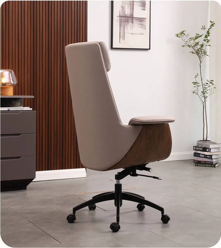 White classic office chair ergonomic design rolling chair leather executive chair for sale