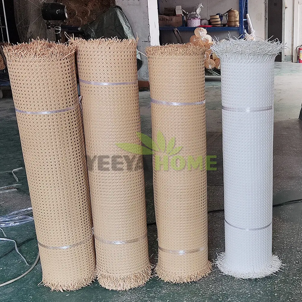 Popular Plastic Rattan Roll , Rattan Cane Webbing, Rattan Material for Chair Furniture Home Decoration