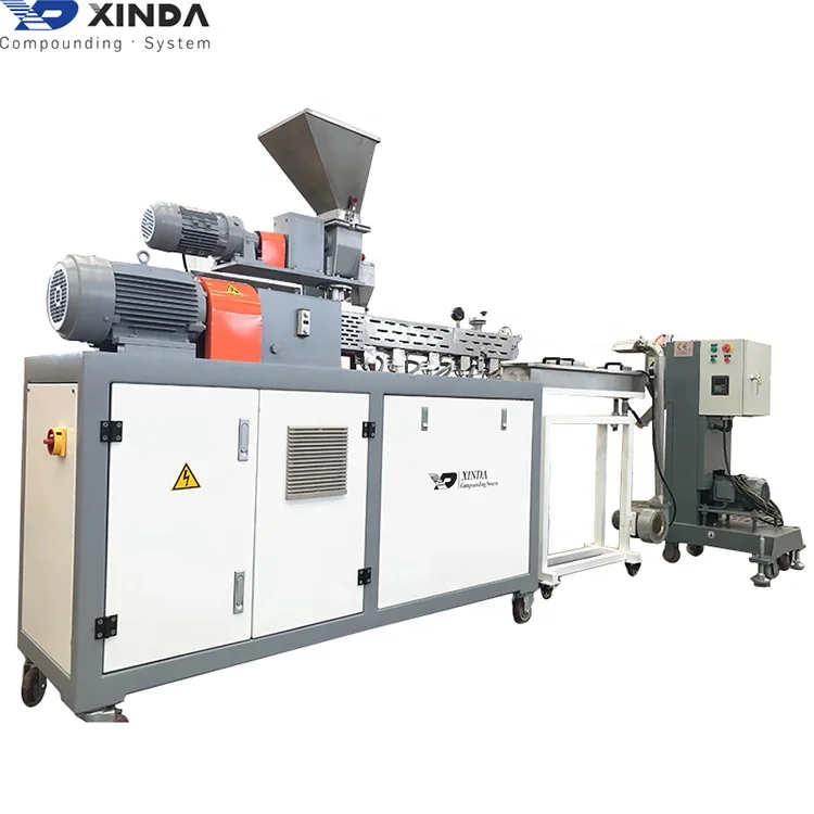 Competitive price with high quality extrusion machinery laboratory twin screw plastic pellet extruder