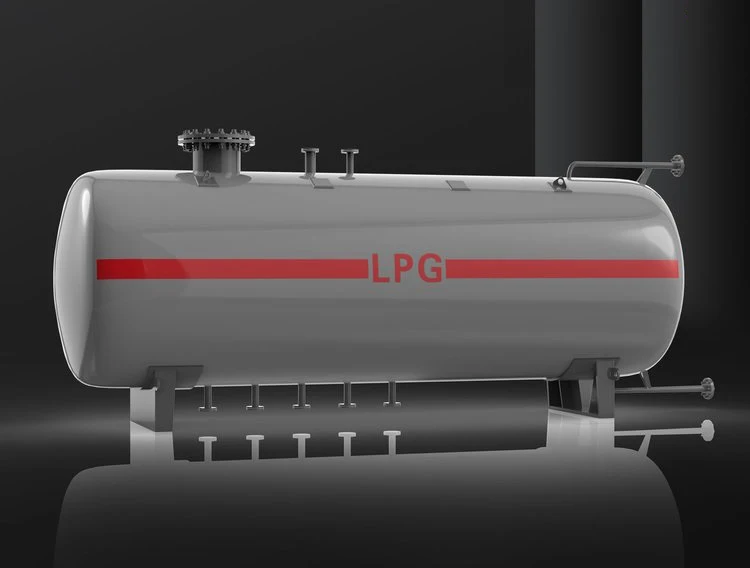 5-230M3 Above ground High Capacity carbon steel LPG Storage Tank underground on sale bulk Gas Storage Tank for fuel station