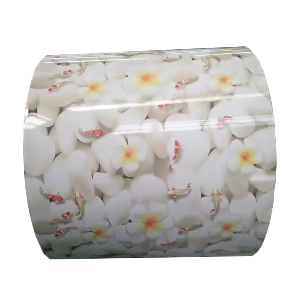 GI/GA/GL/CR/HR/PPGI/PPGL Hot Dipped Color Coated floral designs Galvanized Steel