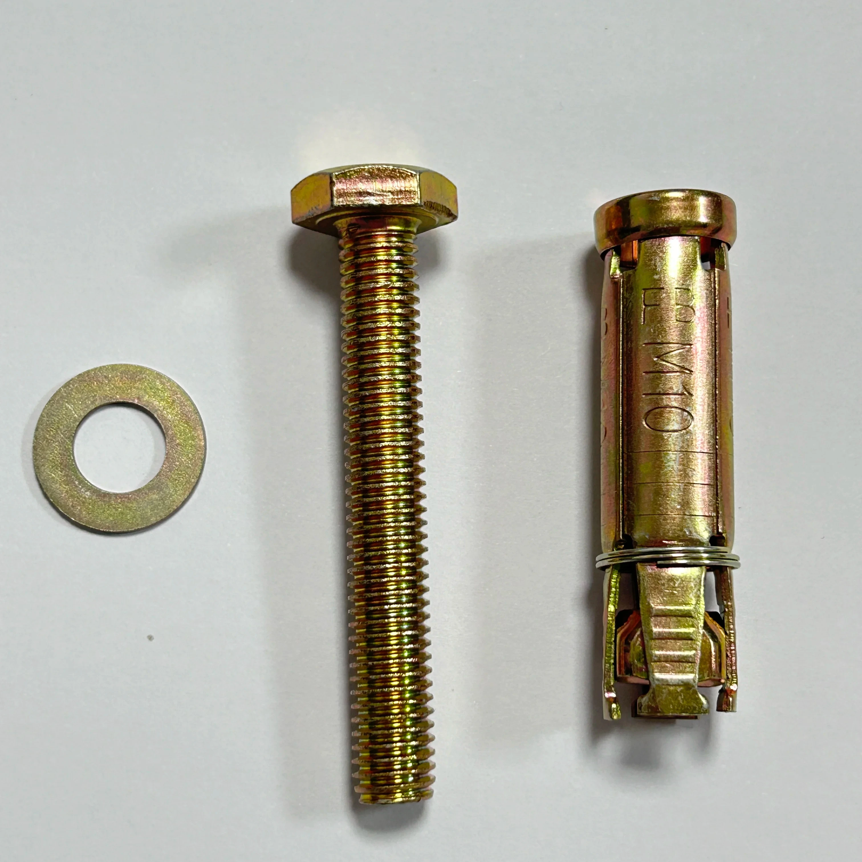 Fixing Anchor Heavy Duty 3pcs/4 Pcs Expansion Fix Bolts With Yellow Zinc Plated