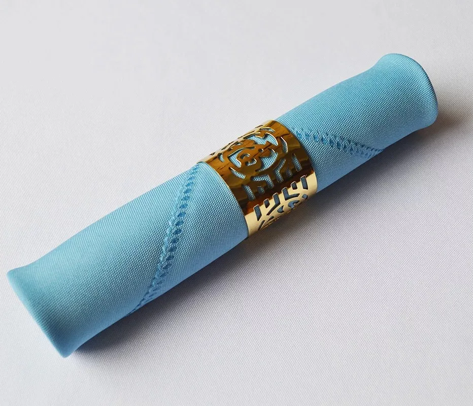 Высококачественные квадратные свадебные салфетки из 100% полиэстера, обеденные синие салфетки для ресторана, отеля