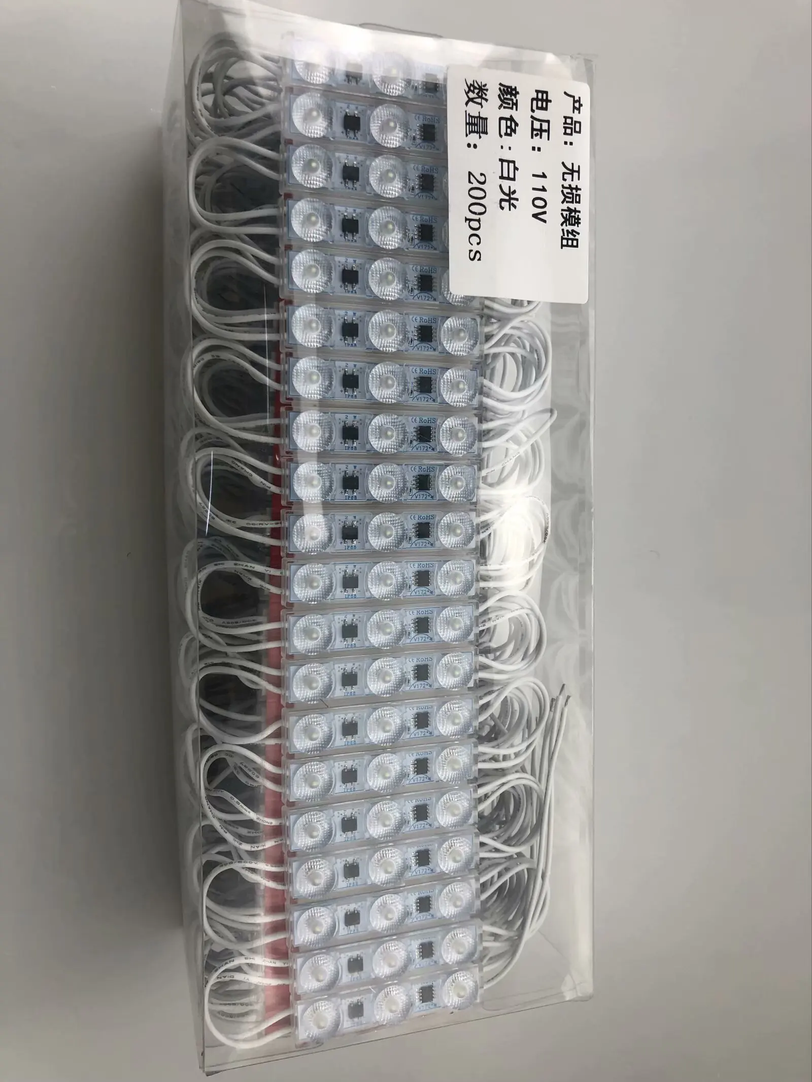 Супер яркий SMD 3030 диффузный Светодиодный модуль водонепроницаемый белый теплый 110 В 220 IP68 для рекламной доски