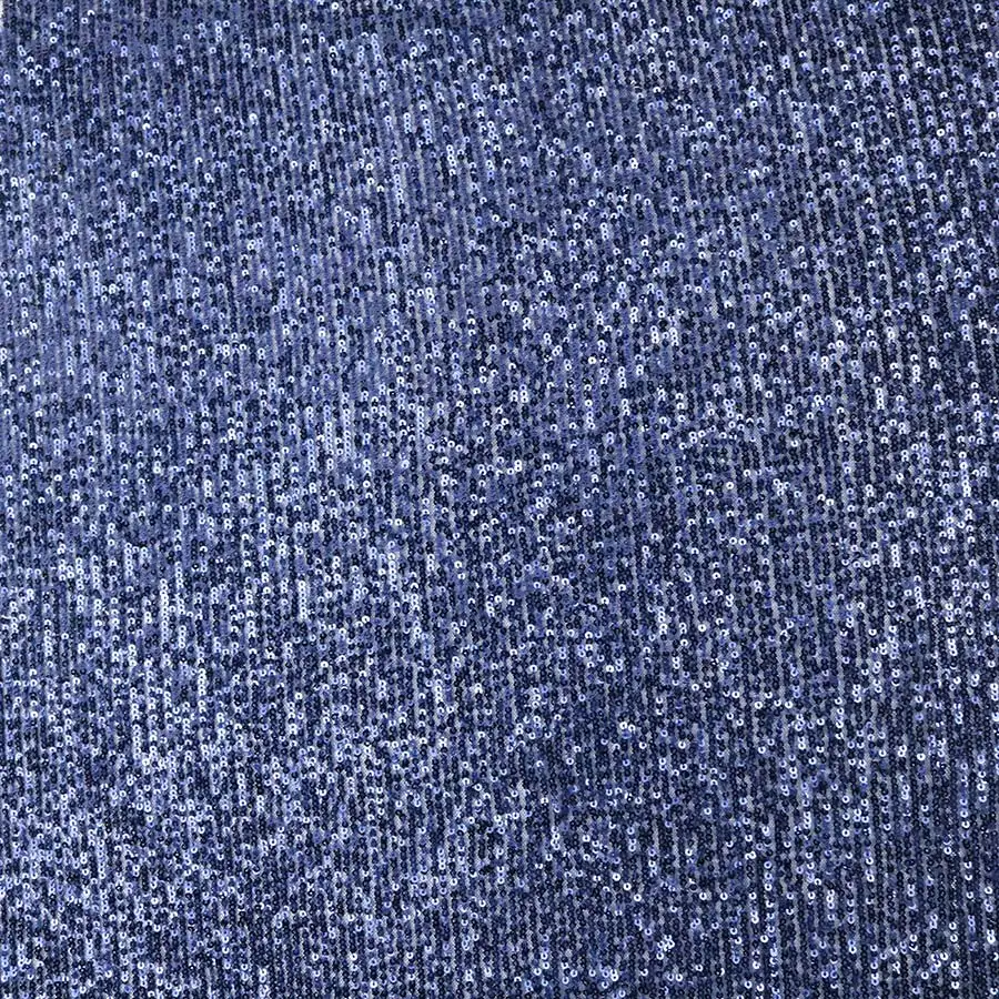 Stretch Sequin Fabric for Wedding Party Evening Dress Wholesale Ereflective Tape Stickerlue 3mm Stripe Custom Free Mesh Fabric