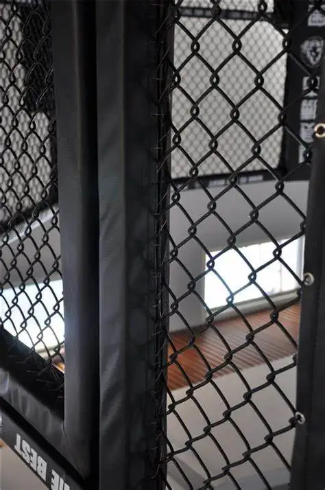 
functional square mma wrestle cage boxing gym ring wrestling mma boxing cage doors with catwalk panels 