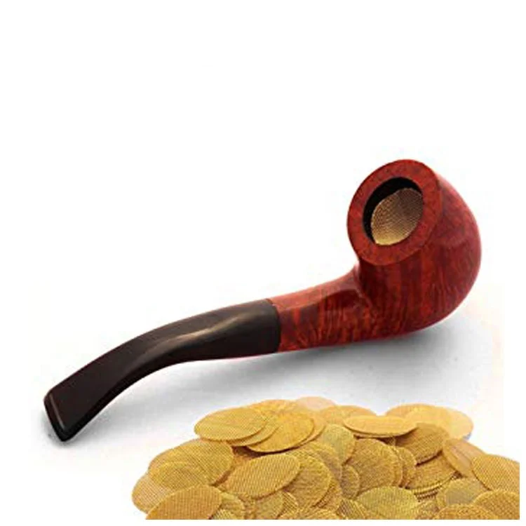 60 Mesh 15mm 19mm 20mm 304 Stainless Steel copper Pipe Tobacco small Smoking pipes round screen