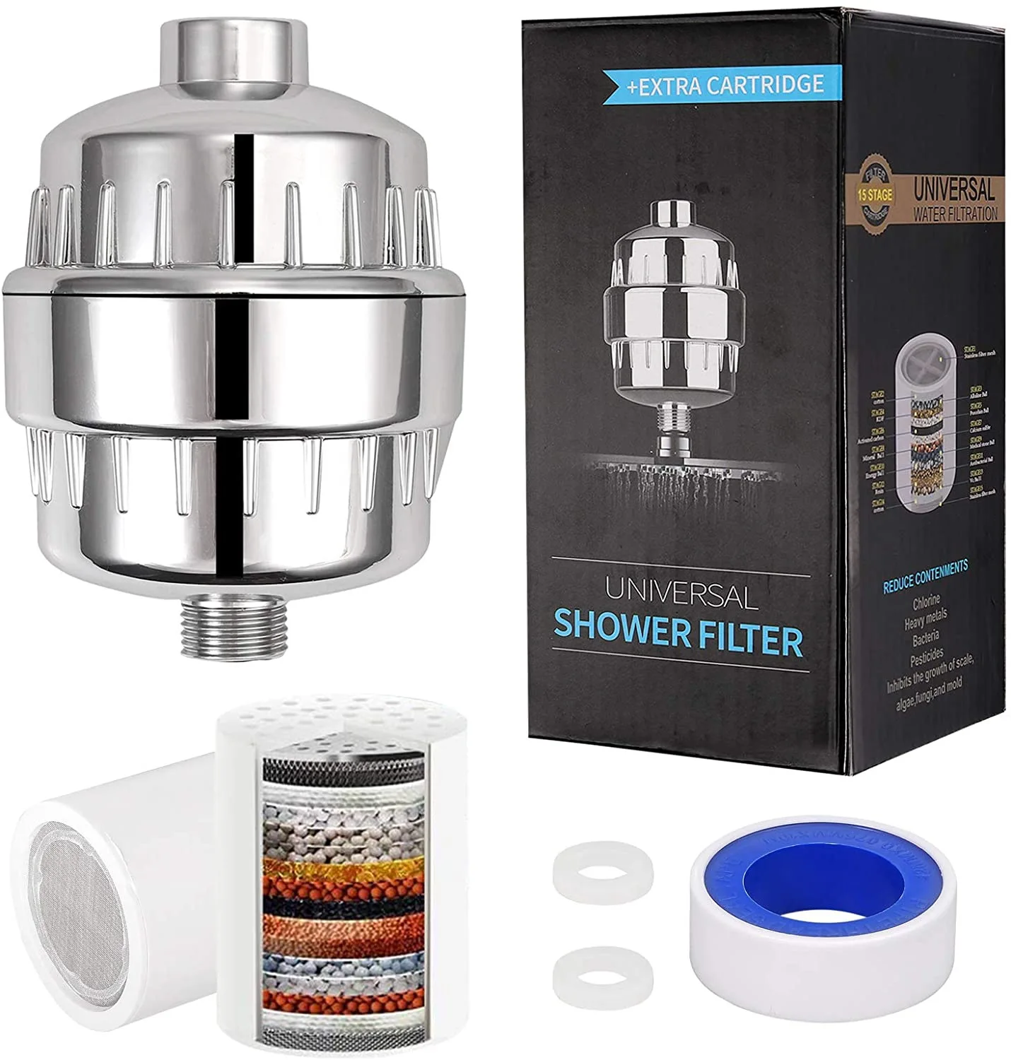 chlorine shower filter Low cost oem wholesale 20 stage shower filter