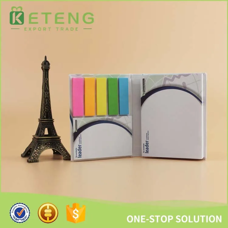 Fashion customized logo paper cube memo pad with pen holder