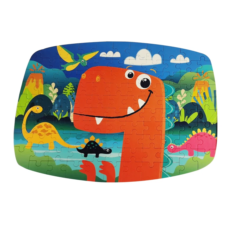 Real Paper Cartoon Jigsaw Puzzle  Learning Education puzzle game