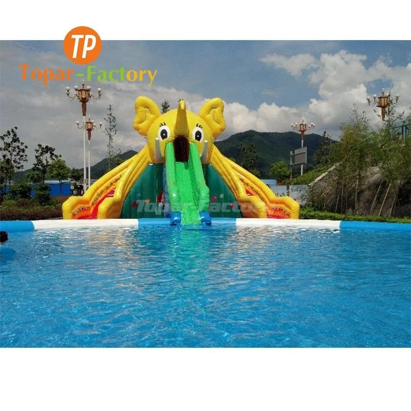 New Children Pvc Indoor And Outdoor Large Custom Kids Inflatable Elephant Swimming Pool With Sprinkler 2022