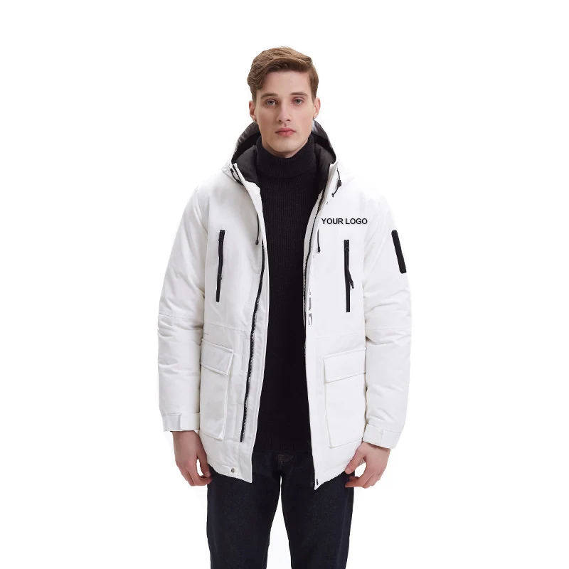 White Waterproof Mens Lightweight Down Jacket Manufacturer,Snowboard Jacket