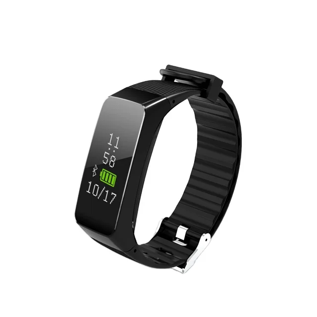 Chileaf High Accuracy Message Reminder&Remote Music Control Wristband Heart Rate Sensor Fitness Tracker Smart Bracelet Watch