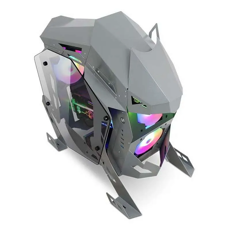 Лидер продаж игровой компьютерный корпус F927 Mid-Tower с вентиляторами RGB боковые панели из закаленного стекла поддержкой водяного охлаждения в форме