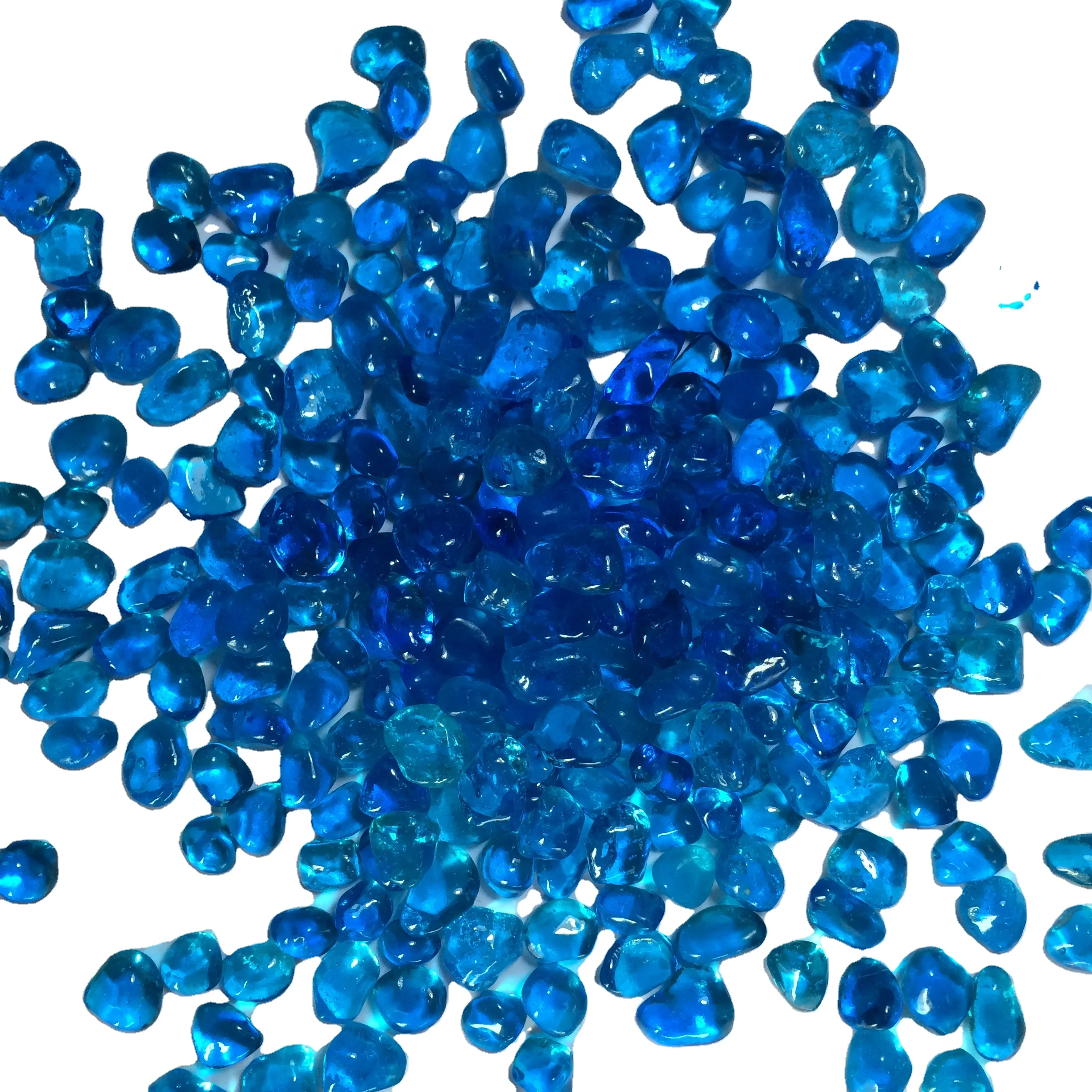 Colored Glass Pebbles in Pool Interiors Colorful Glass Beads For Wall