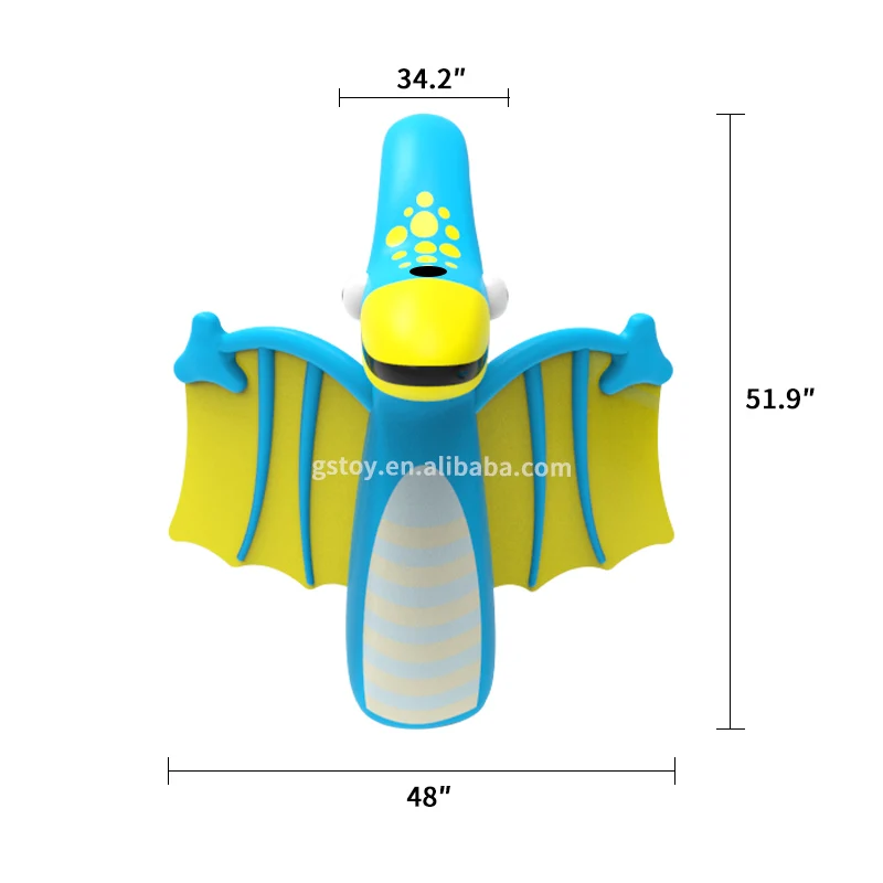 Pterosaur Cartoon Children PVC Air Filled Standing Boxing Toys Inflatable Punching Bag For Kids