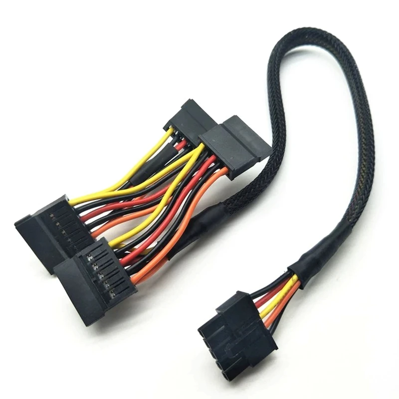 custom 5pin molex 3mm male to Sata 15pin Adapter Video Sata Power Cables