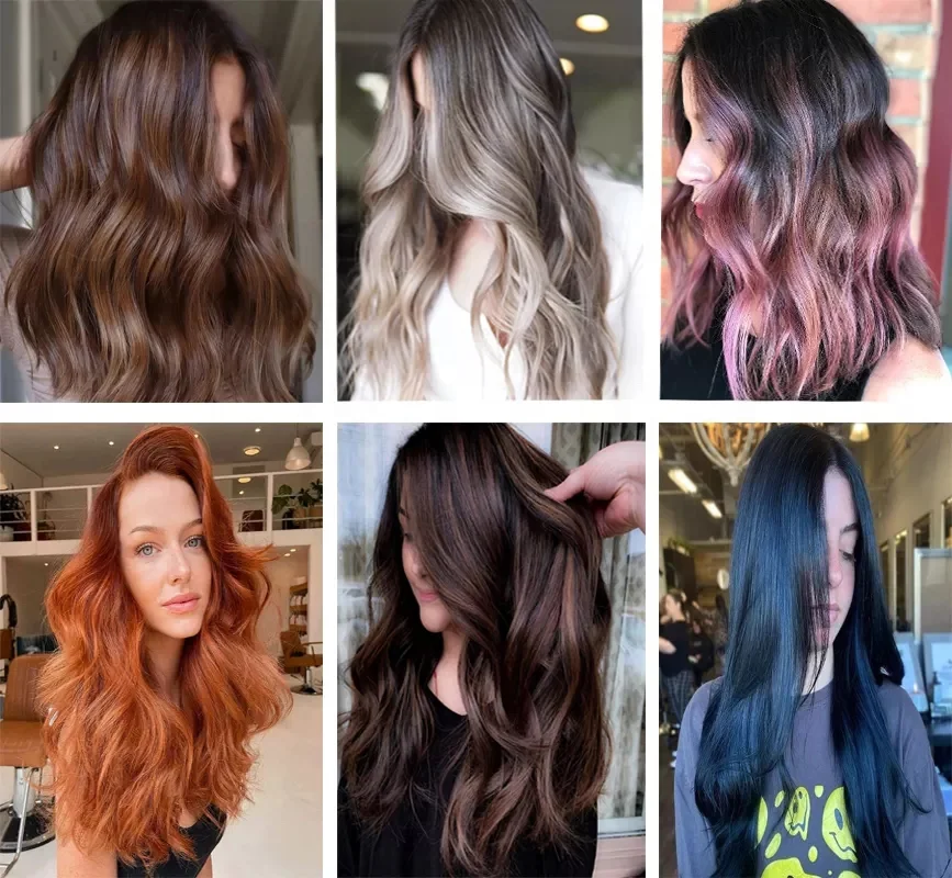 Guangzhou Professional Supplier Ammonia Free Organic Hair Color Brands Red Blue Blonde Hair Dye Wholesale