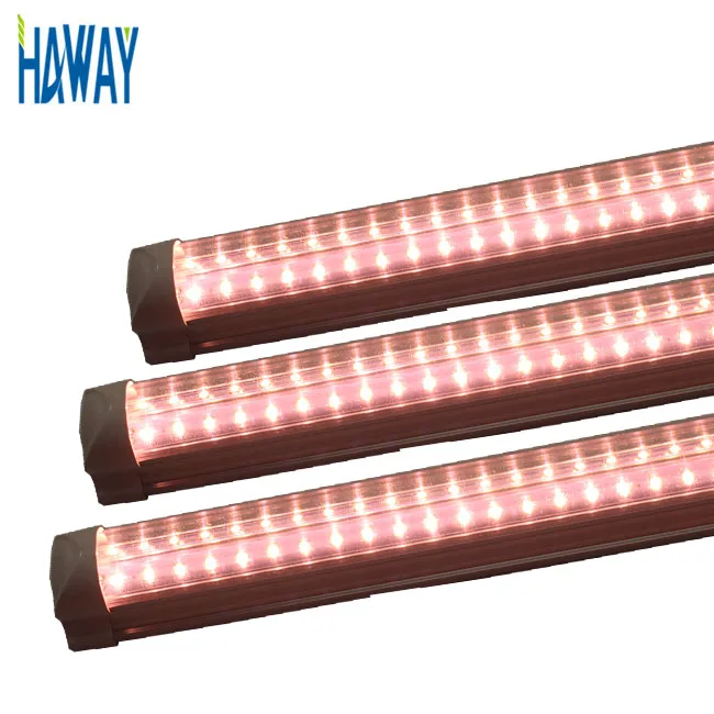 T8 LED Tube Grow Plant Lights 4ft AC85-265V Integrated Red Blue Replace Fluorescent Bulbs Lamps Full Spectrum for Vegetables