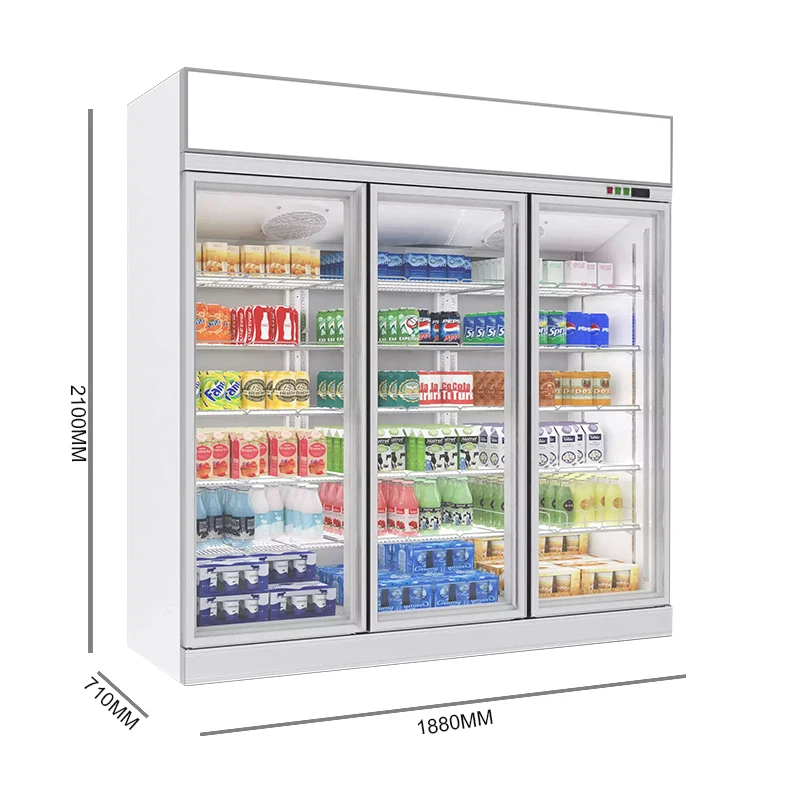 Сертифицированное Ce коммерческое стеклянное оборудование для холодильника, витрины, холодильника, цена