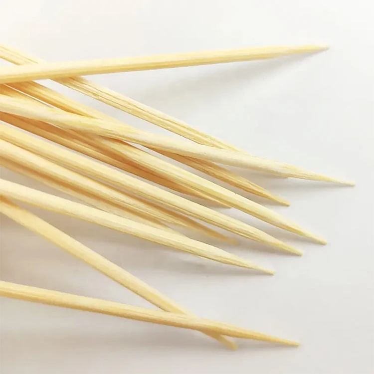 Free Sample Wholesale Disposable Wooden Natural Cheap Custom Bulk 100% Bamboo Toothpicks