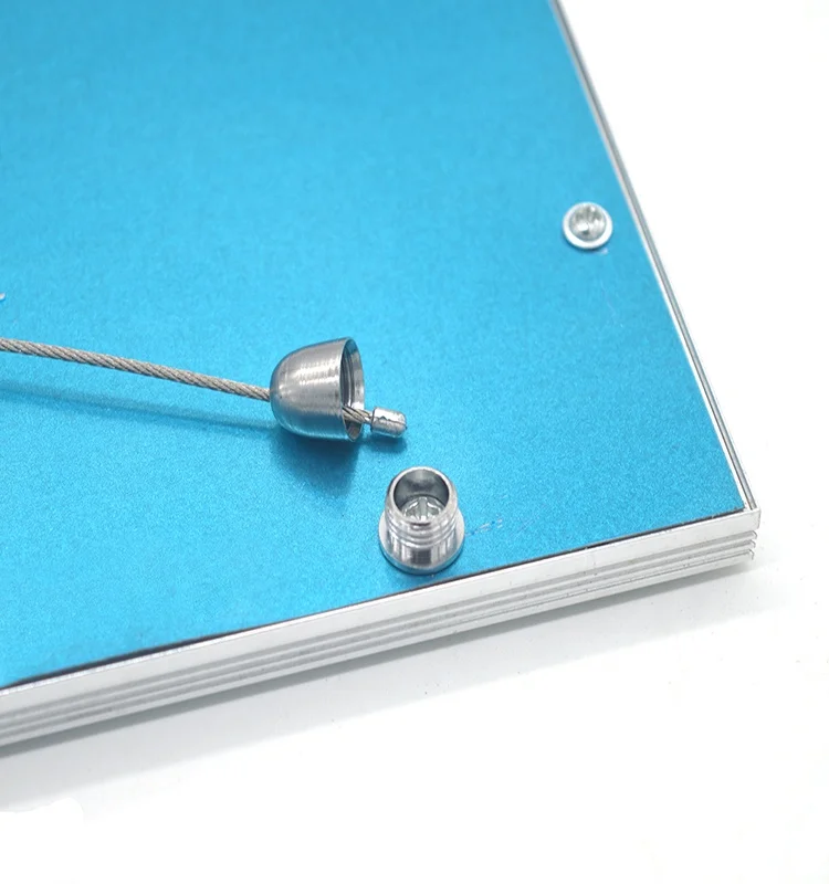 Adjustable Iron Wire Rope Cable Gripper Hanging Kit For Panel Lamp