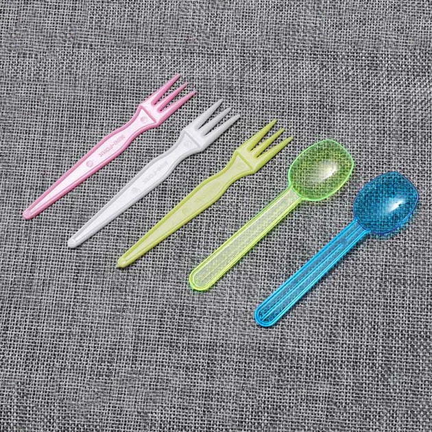 Bulk Custom Disposable Plastic Ice Cream Scoops Disposable Forks Spoons Knives Plastic Cutlery