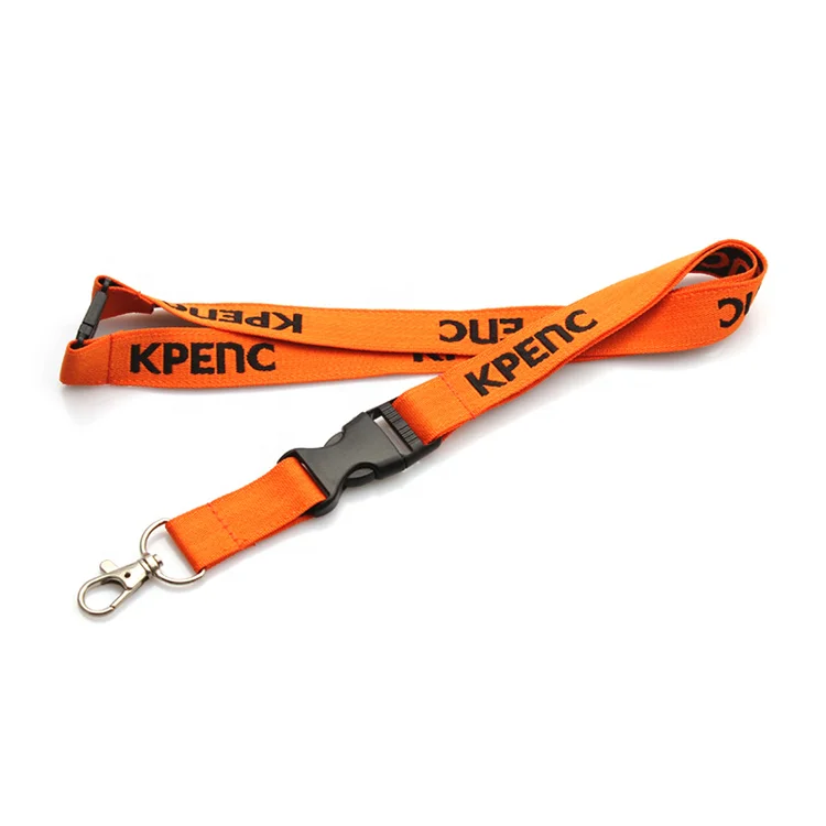 
High quality neck custom polyester woven lanyards 