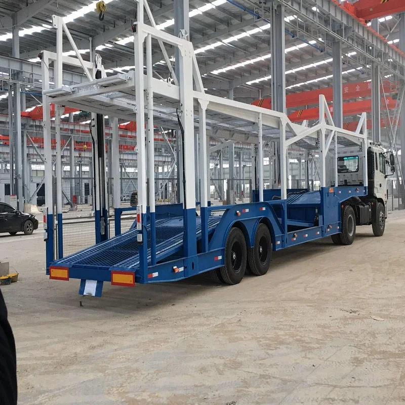 Прямая Продажа с завода 3-осевой прицеп автомобильный для перевозки автомобилей полуприцеп