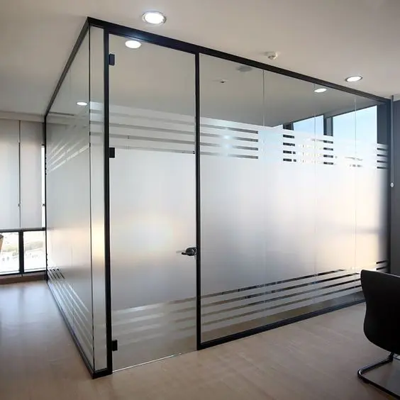 customization modern design partition wall glass panel divider