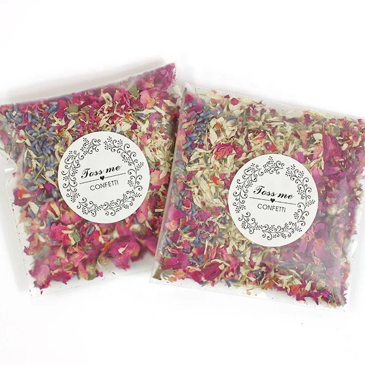 Wholesale High Quality Biodegradable Natural Wedding Confetti Dried Flowers Rose Petals