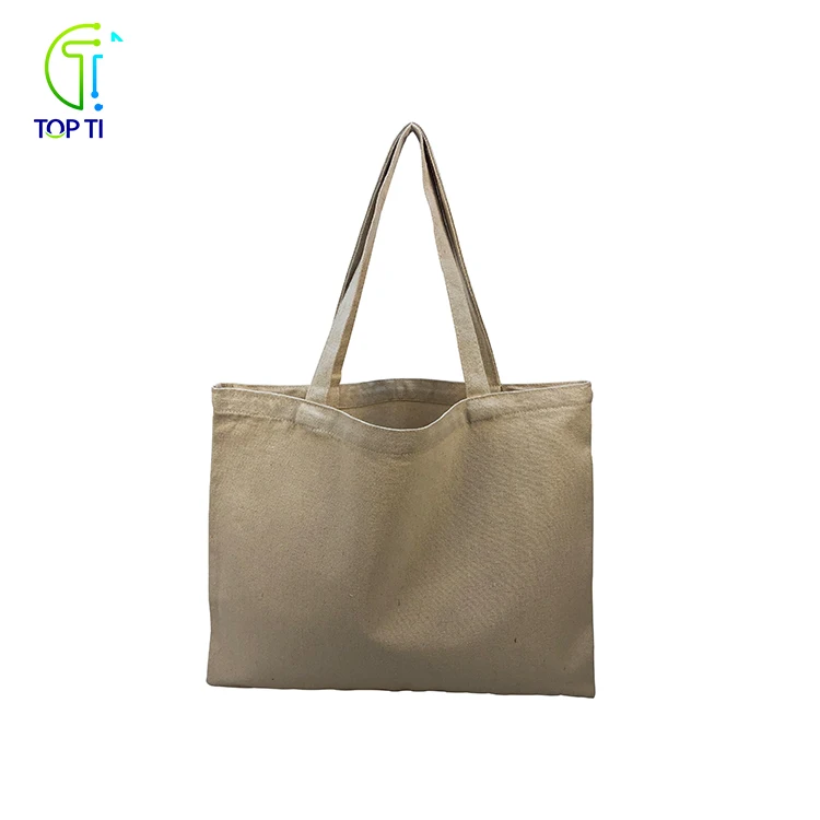 Recycled Wholesale Bulk Plain Canvas Cotton Tote Shopping Bag