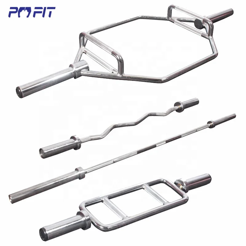 Steel barbell bar weightlifting gym fitness equipment manufacturer eleiko powerlifting bar Vibrating Curved Barbell