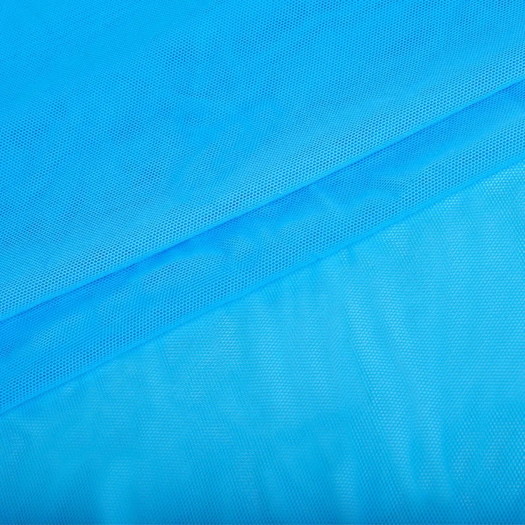 customized colour 80gsm 4 way stretch knit air mesh fabric soft tulle fabric for dancewear and cloth