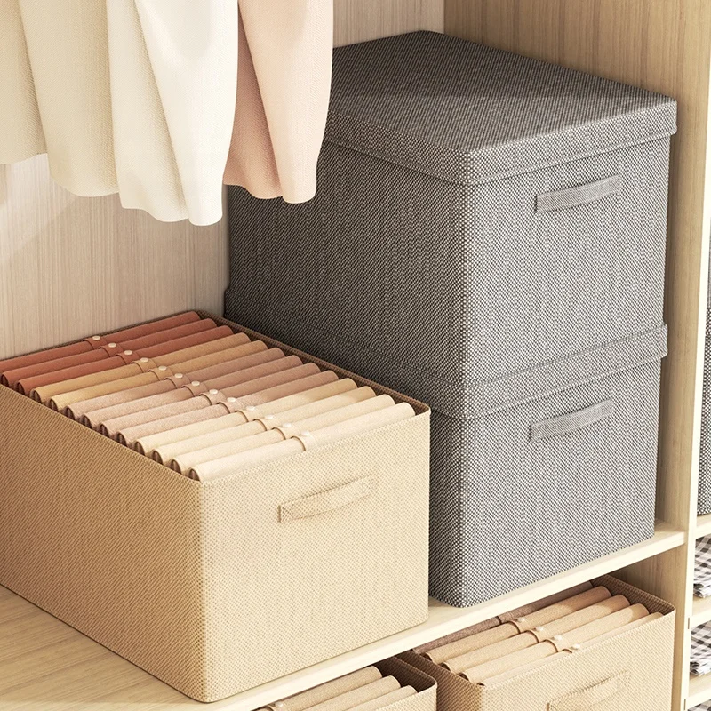 Hot Selling File Document Box Foldable Storage Boxes Wardrobe Storage Basket Storage Baskets Box Foldable Organization