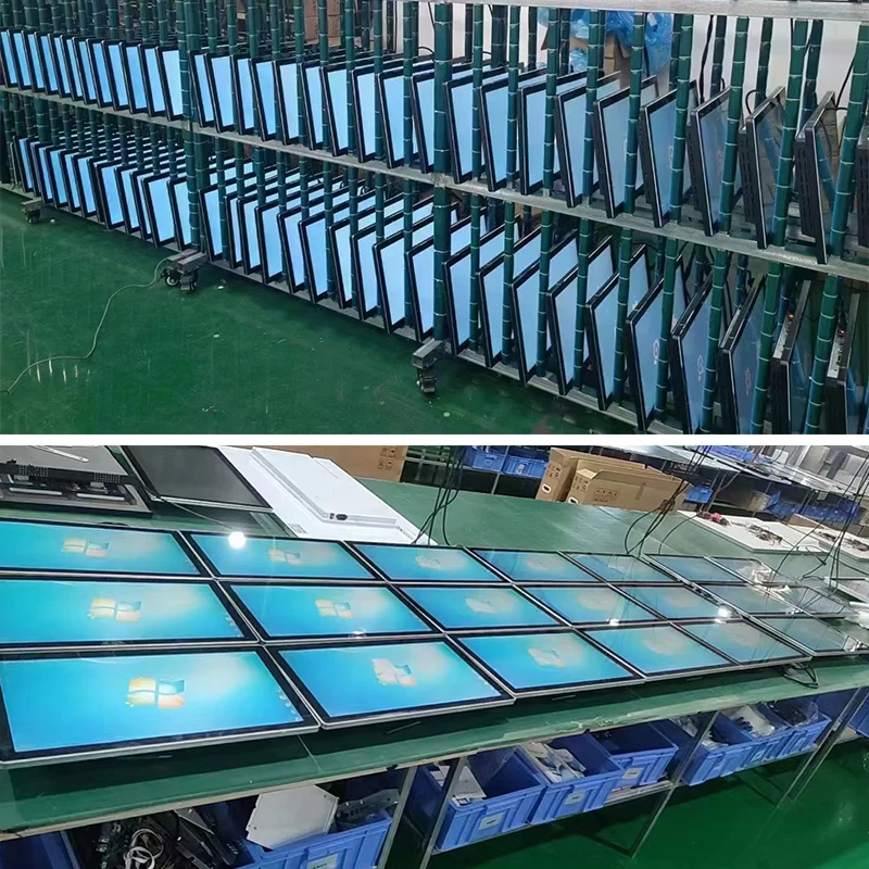 10/13/15/22/32/43/49/55/65/75 Inch Large Android Tablet Wall Mount Multi Touch Screen Lcd Panels Monitor Interactive Kiosk