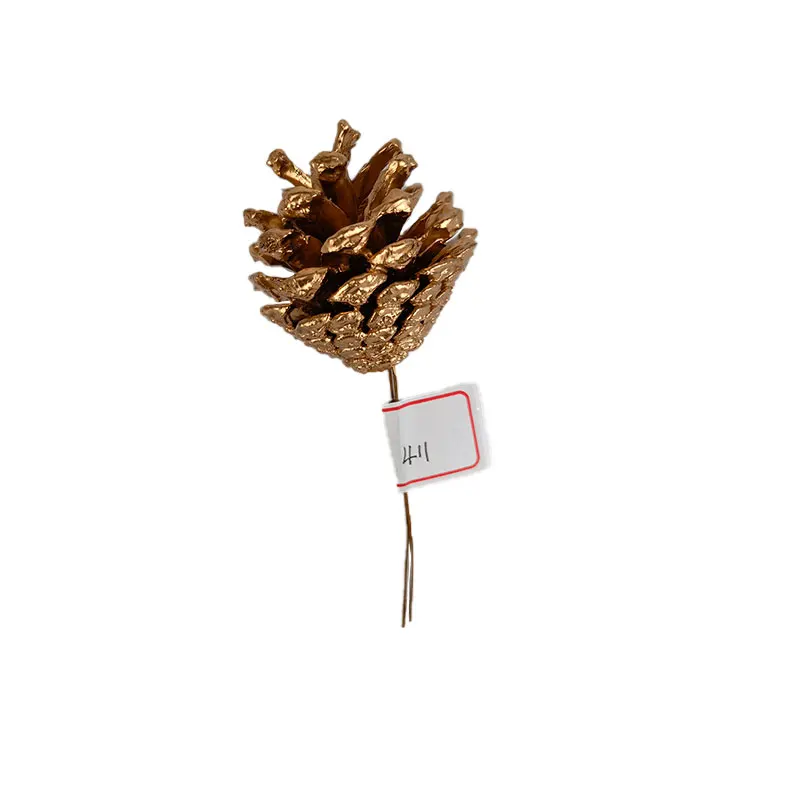 Wholesale Christmas Decoration Natural Dried Glitter Pine Cones Christmas Tree Ornaments For Decoration