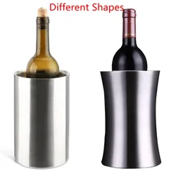 Large Stainless Steel Double Wall Wine Cooler Bucket Stemless Holder Wine Chiller Bucket Insulated Champagne Beer Ice Bucket