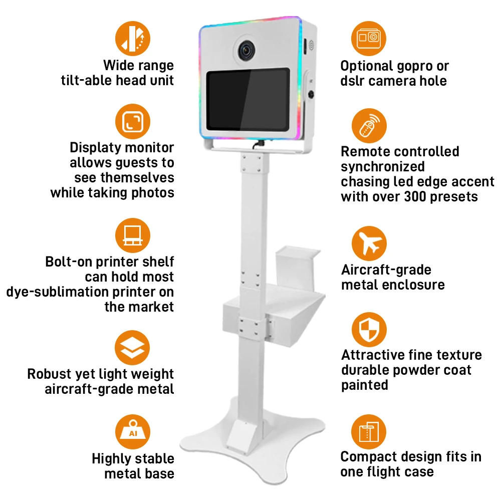 15,6 дюймов сенсорный экран dslr фотобудка зеркало фотобудка dslr корпус фотобудки