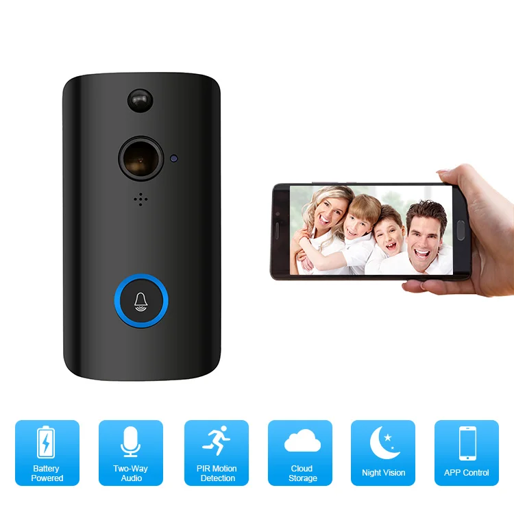 
Smart IP Video Intercom WI-FI Video Door Phone Door Bell WIFI Doorbell Camera For Apartments IR Alarm Wireless Security 