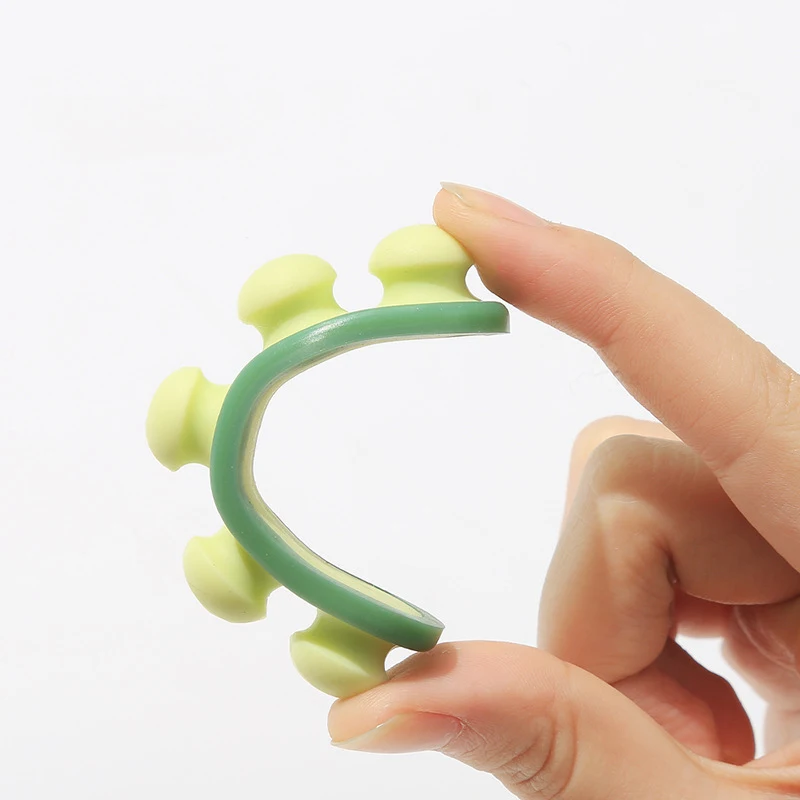 4Holes Cute Pea Style Silicone Desk Cable Winder management Organizer Holder Winder Travel Charger Clip for USB Power Cord