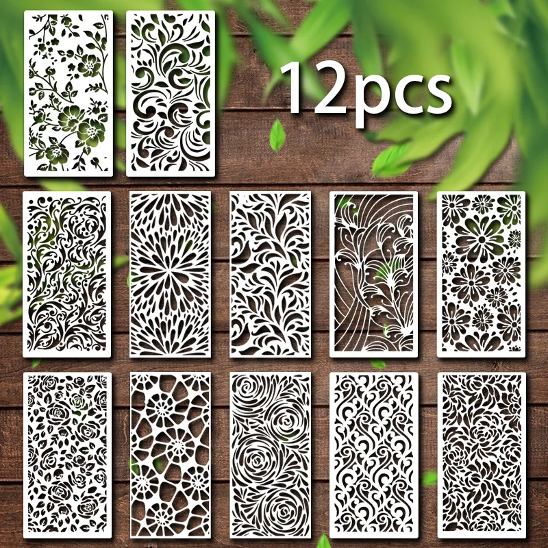 Hot sell plastic pattern DIY cake airbrush mesh stencil