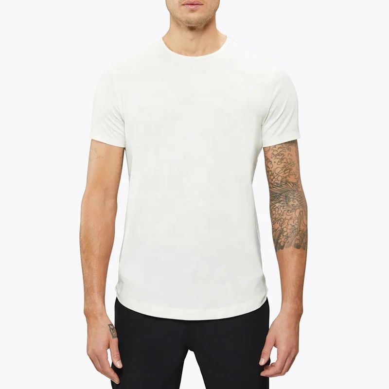 2023 Spring New Collection Curve-Hem Tee Heavyweight tshirts Pima Cotton Hot