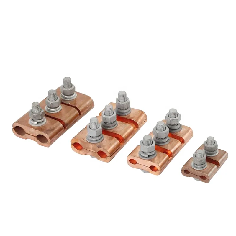 JBT series copper parallel groove connector clip Cable conductor PG clip copper parallel groove clamps