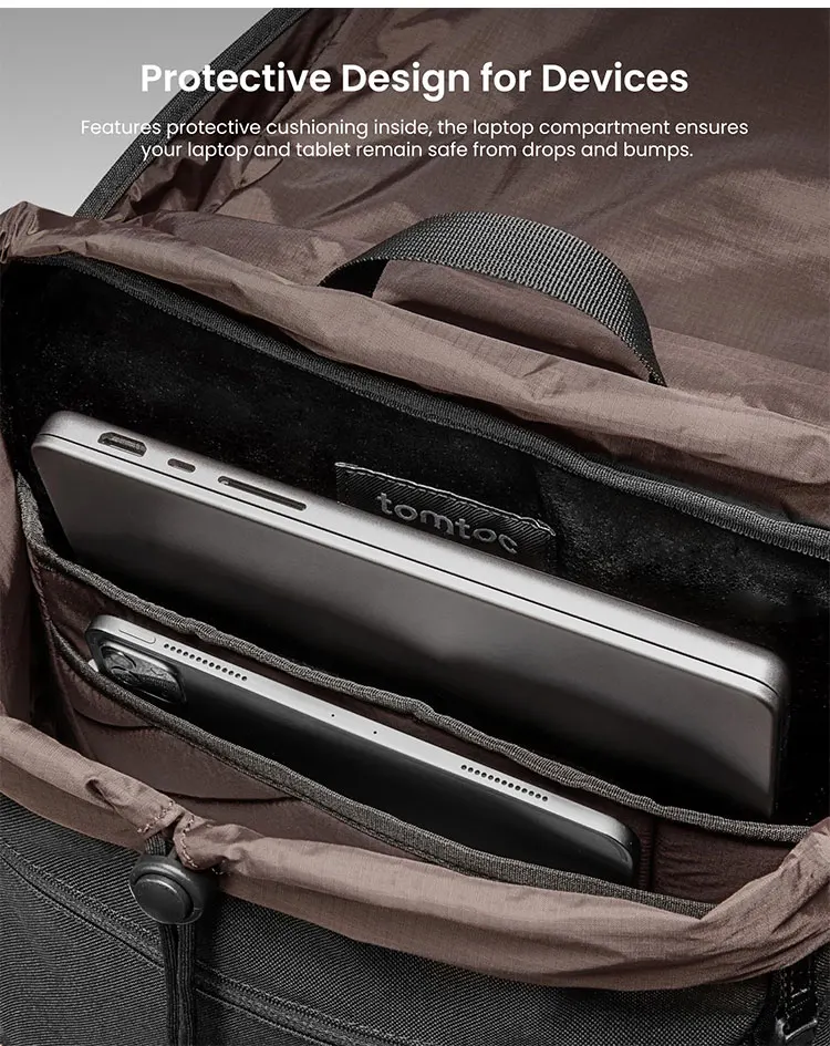 Flap Laptop Backpack Lightweight Water-Resistant Backpack Durable Campus Backpack