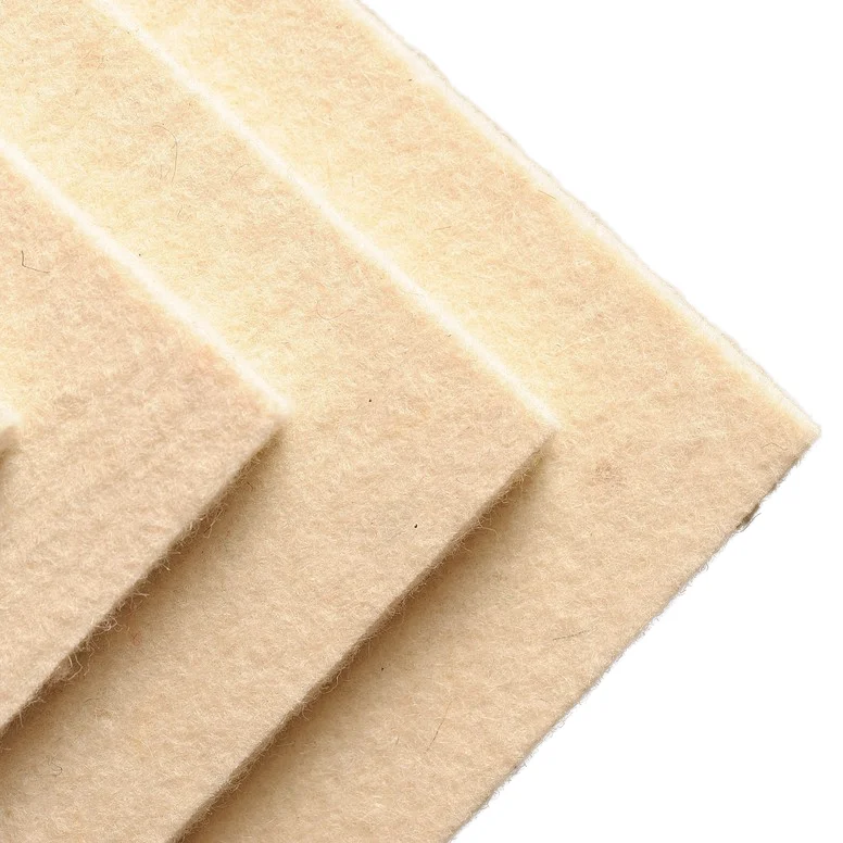 White Merino Wool Felt Sheet 3mm 5mm 10mm SAE F-1 Press Polishing 100% Organic Woolen for Suits and Lining for Boys and Girls