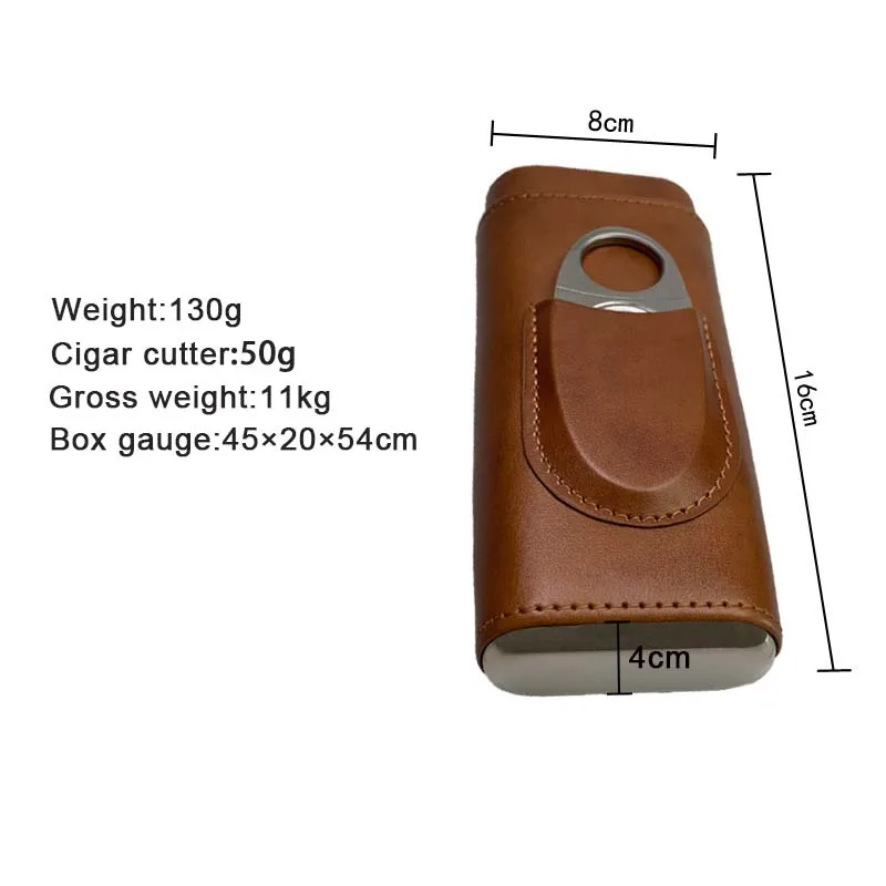 Customized Cigar Box Gift Set Box Handmade Wooden Glass  Luxury Cigar Humidor For Humidity Control