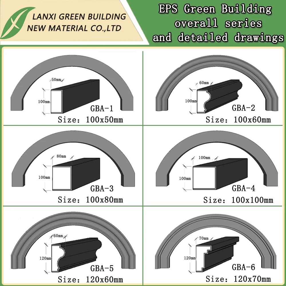 family villa residential eaves moldings EPS Window Door Arc Production and sale of source manufacturers