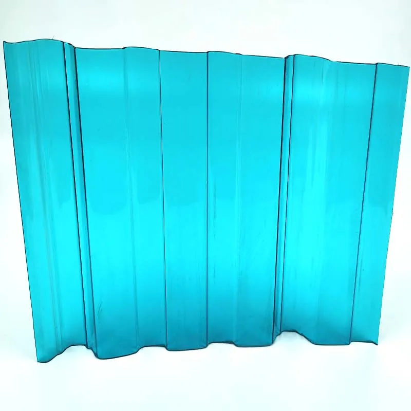 China Factory wholesale transparent plastic polycarbonate corrugated sheet for building roofing, agricultural